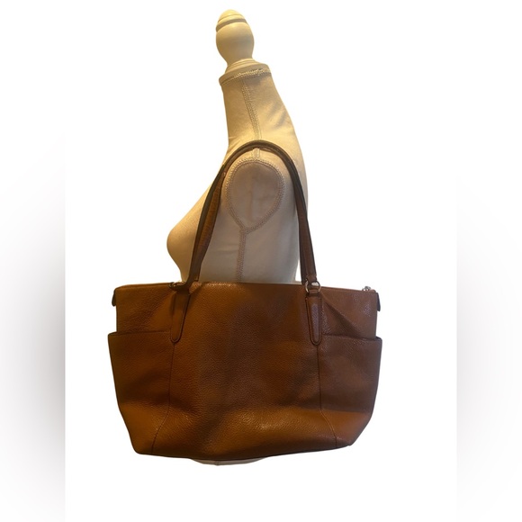 Coach Brown Leather Tote Bag - Picture 2 of 16